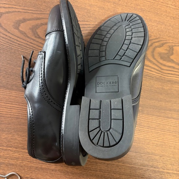 Dockers Gordon Cap Toe Oxford Mens 9W Black Excellent Leather Dress Shoes 902214 main image 7